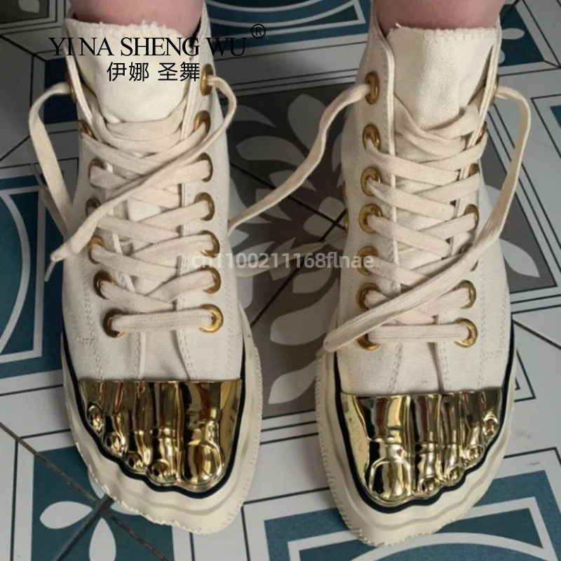 Golden Toe Board Shoes for Both Men and Women, High-end Street Dance Performance Shoes, Adult Lace Up Flat Canvas Shoes
Golden Toe Board Shoes for Both Men and Women, High-end Street Dance Performance Shoes, Adult Lace Up Flat Canvas Shoes