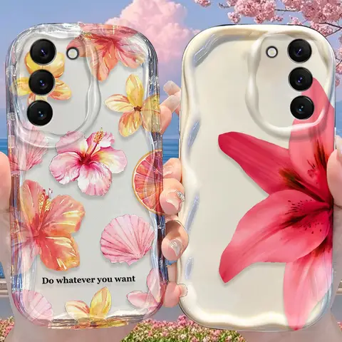 Funda de flores para Samsung Galaxy A53 A50 A50S A36 A35 A34 A32 A30 A26 A25 A24 A20 A16 A15 A06 A05S A05 M55 M54 M35 5G contraportada