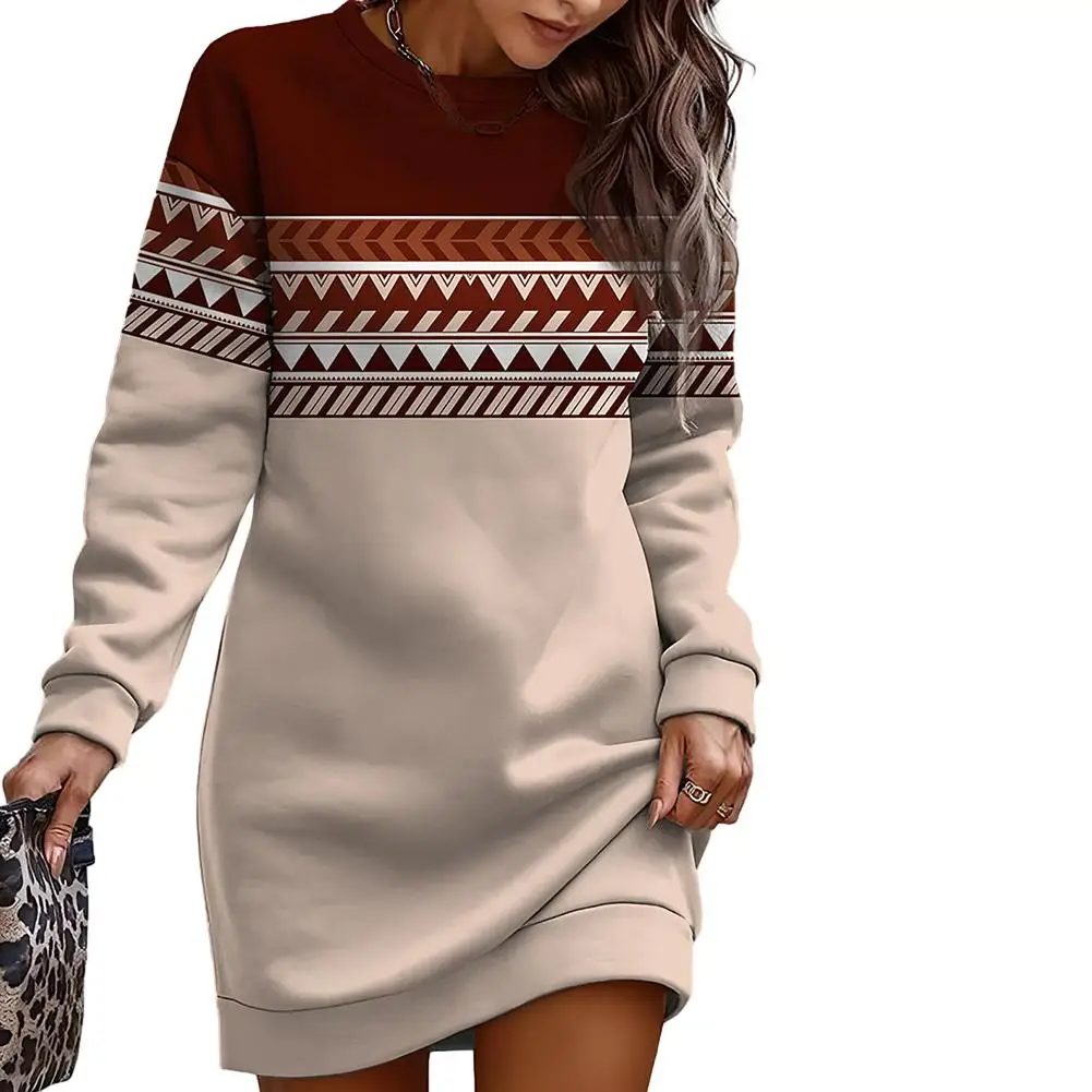 Harajuku Style Women's Sweatshirt Dress Long Sleeve Pencil Dress with Printed Contrast for Trendy Street Fashion
Harajuku Style Women's Sweatshirt Dress Long Sleeve Pencil Dress with Printed Contrast for Trendy Street Fashion