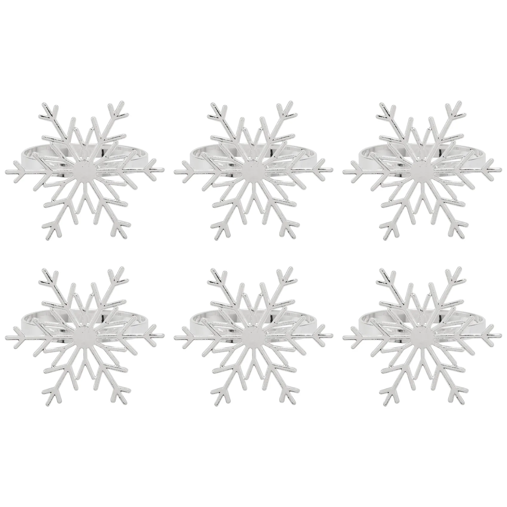 6 Pieces Snowflake Napkin Rings Christmas Snowflake Napkin Holder Rings for Christmas Holiday Table Decoration (Silver)
6 Pieces Snowflake Napkin Rings Christmas Snowflake Napkin Holder Rings for Christmas Holiday Table Decoration (Silver)