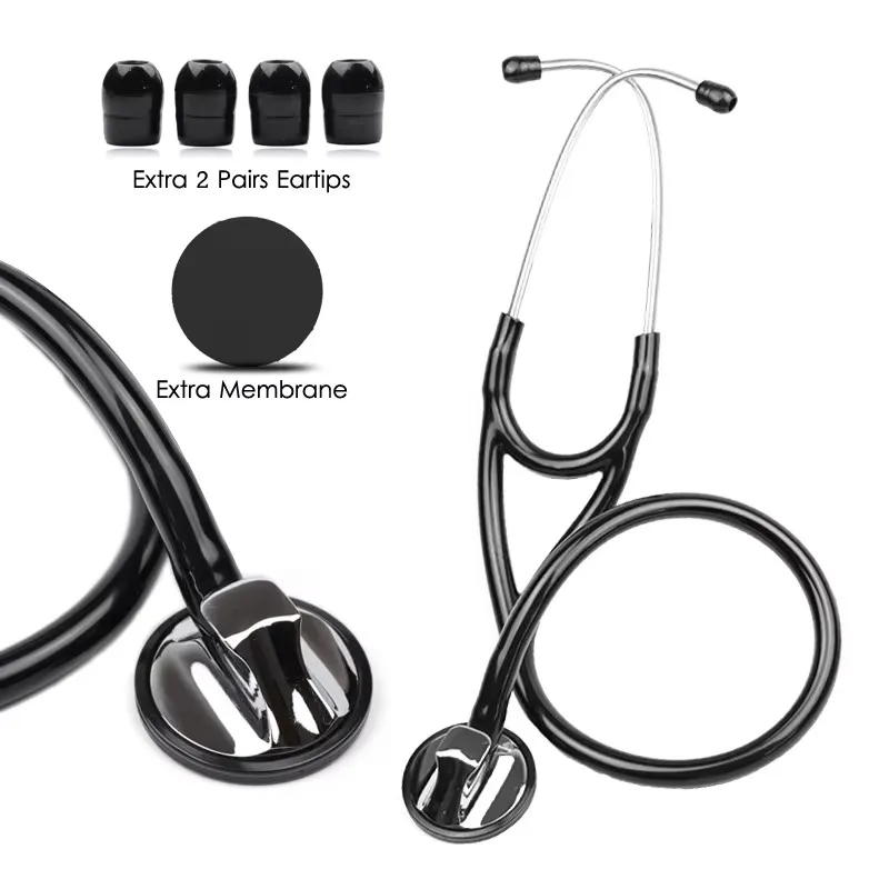 Classic Black Master Cardiology Clinical Single Head Heart Estetoscopio Professional Cute Doctor Nurse ENT Medical Stethoscope
Classic Black Master Cardiology Clinical Single Head Heart Estetoscopio Professional Cute Doctor Nurse ENT Medical Stethoscope