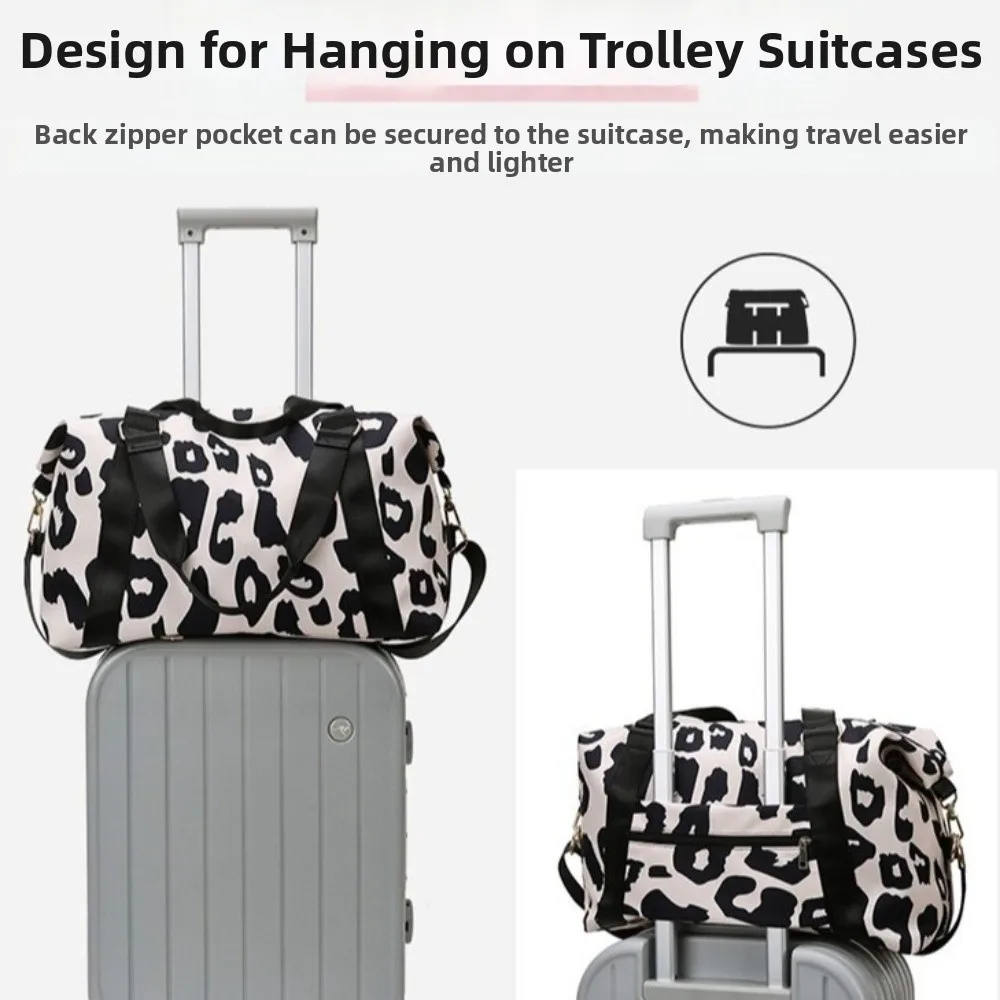 Fashionable Leopard Print Gym Bag Multi Functional Large Capacity Travel Bag Portable Duffle Bag Overnight Trip
Fashionable Leopard Print Gym Bag Multi Functional Large Capacity Travel Bag Portable Duffle Bag Overnight Trip