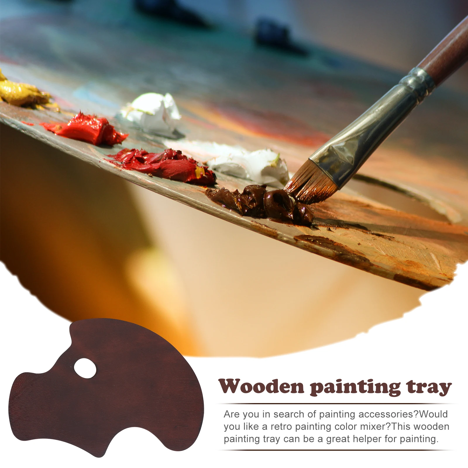 Palette Pigment Tray Colour Mixing Paint Holder Trays Medium Painting Plate Wooden Color Board
Palette Pigment Tray Colour Mixing Paint Holder Trays Medium Painting Plate Wooden Color Board