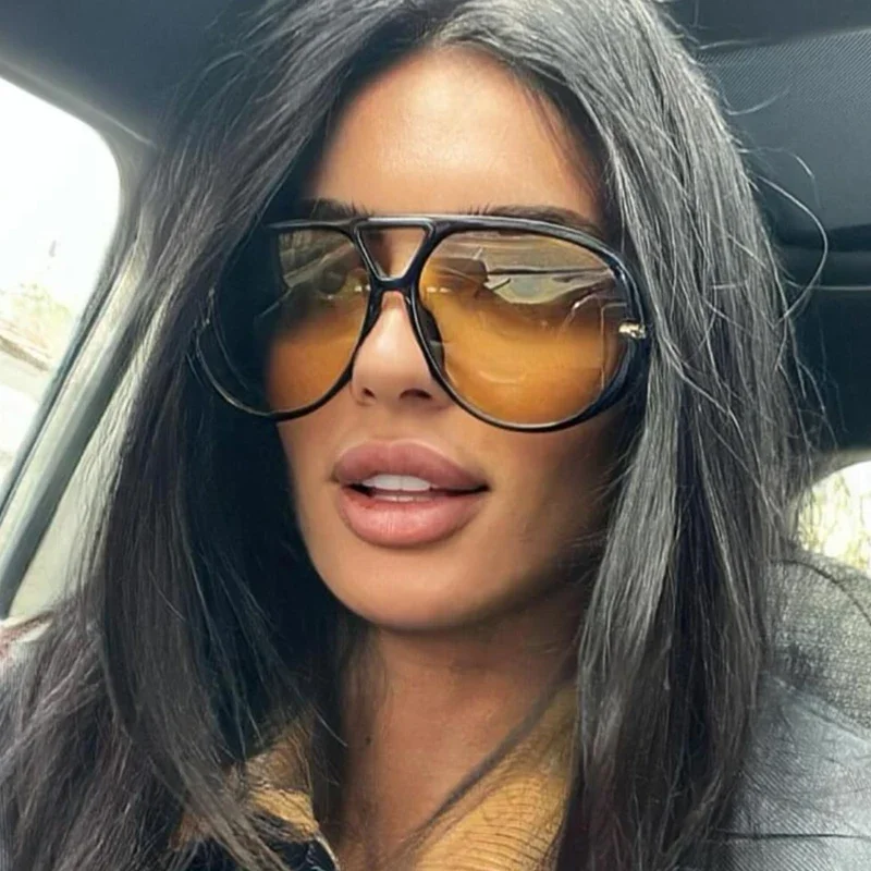 Oversized Women Sunglasses Fashion Large Size Yellow Lens Glasses designer luxury 2024 300864 Tuna sunglases
Oversized Women Sunglasses Fashion Large Size Yellow Lens Glasses designer luxury 2024 300864 Tuna sunglases