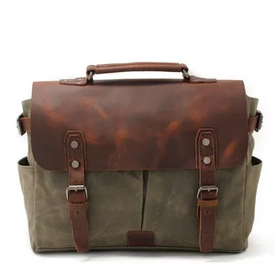 American Vintage Men's Canvas Cowhide Motorcycle Side Bag Messenger Bag Handbag Crossbody Motorcycle Bag
American Vintage Men's Canvas Cowhide Motorcycle Side Bag Messenger Bag Handbag Crossbody Motorcycle Bag