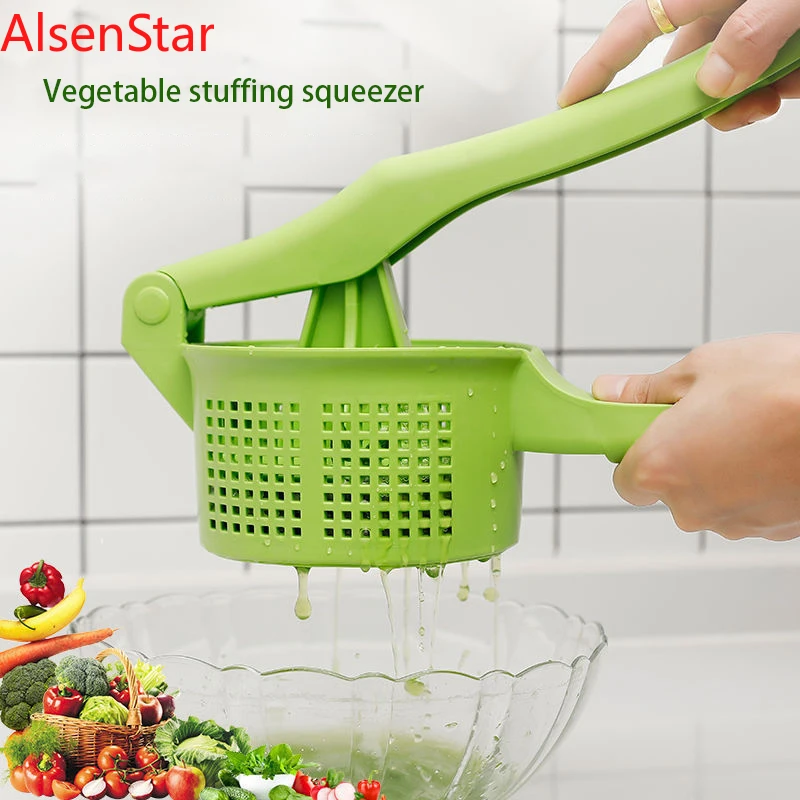 Hand Press Vegetable Squeezer Dumpling Stuffing Dehydrator Fruit Squeezer Water Remover Extruder Kitchen Accessories Gadget
Hand Press Vegetable Squeezer Dumpling Stuffing Dehydrator Fruit Squeezer Water Remover Extruder Kitchen Accessories Gadget
