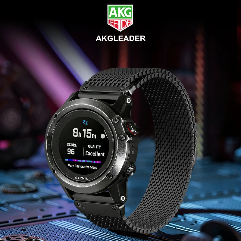 Ремешок для часов AKGLEADER из нержавеющей стали, миланский браслет 20 мм/22 мм/26 мм, совместимый с Garmin Fenix 8E 47 мм/5/5X/5X Plus/3
Ремешок для часов AKGLEADER из нержавеющей стали, миланский браслет 20 мм/22 мм/26 мм, совместимый с Garmin Fenix 8E 47 мм/5/5X/5X Plus/3