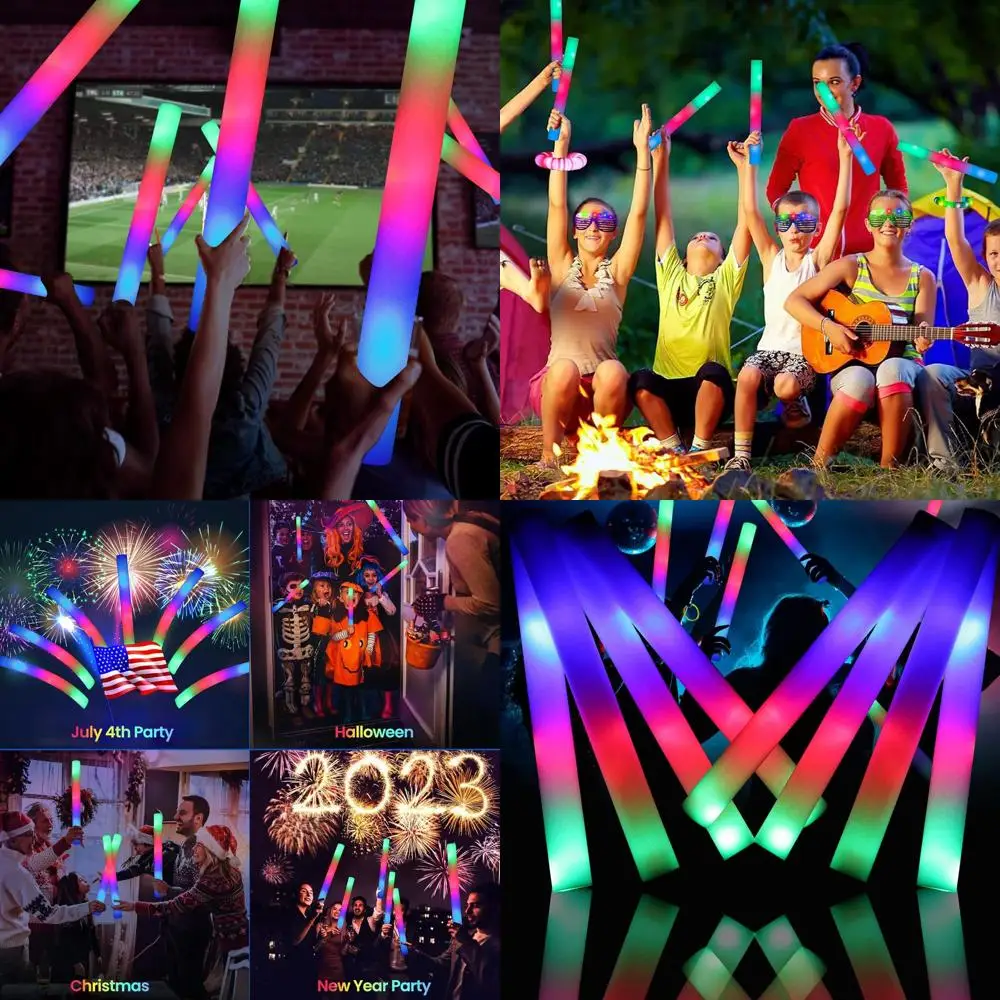 Набор из 110 светодиодных светящихся палочек с 3 яркими цветами для вечеринок, свадеб, концертов и мероприятий
Набор из 110 светодиодных светящихся палочек с 3 яркими цветами для вечеринок, свадеб, концертов и мероприятий