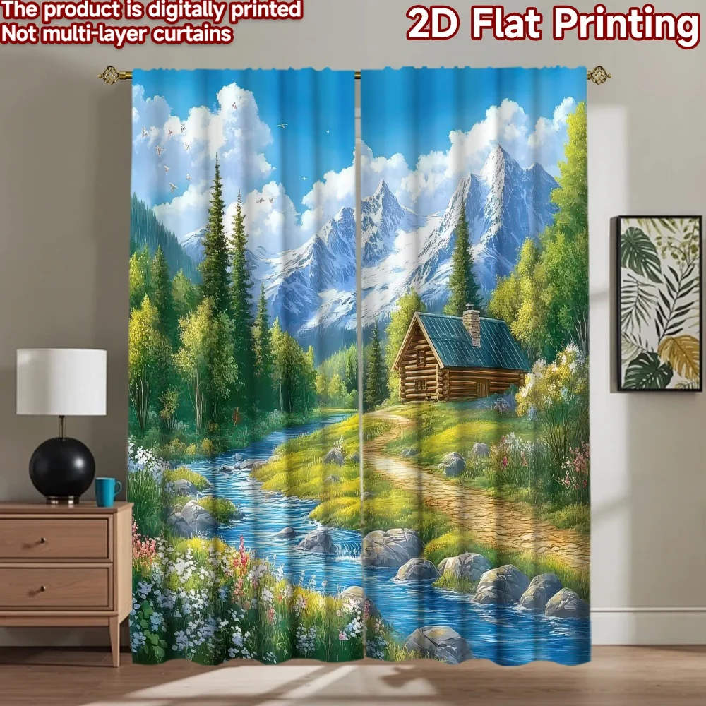 1pc 2D flat Photography Backdrop Tapestry Cabin by Mountain Stream 100% Polyester Family Party Decoration Use for Holiday
1pc 2D flat Photography Backdrop Tapestry Cabin by Mountain Stream 100% Polyester Family Party Decoration Use for Holiday