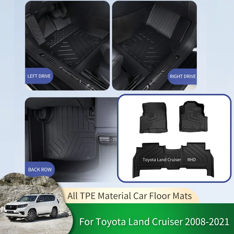 Автомобильные коврики для Toyota Land Cruiser Lexus LX V8 Roraima J200 2008 ~ 2021, всесезонные коврики для ног, водонепроницаемые аксессуары
Автомобильные коврики для Toyota Land Cruiser Lexus LX V8 Roraima J200 2008 ~ 2021, всесезонные коврики для ног, водонепроницаемые аксессуары