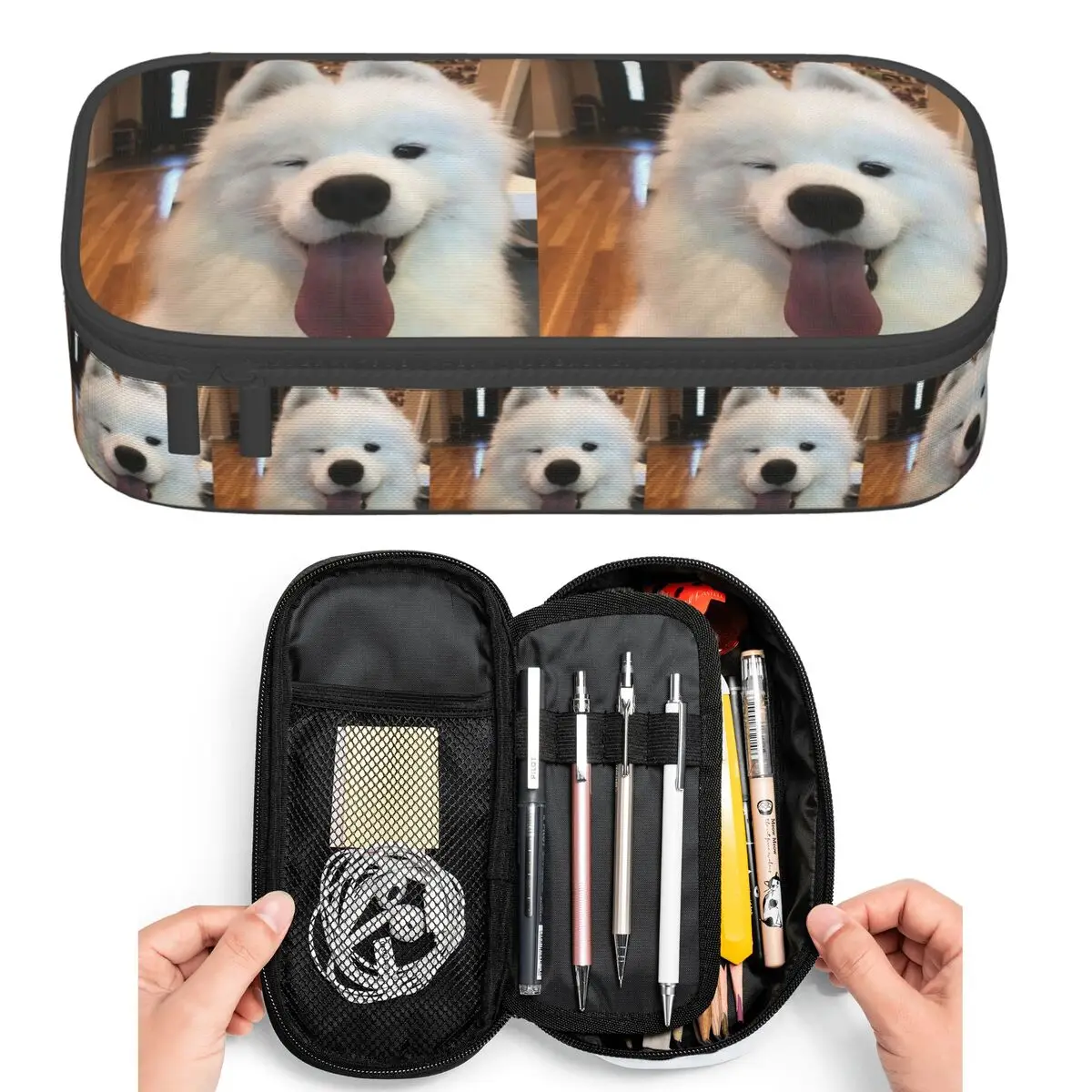 Cute Puppy With Tongue Out Pencil Cases for Student Pen Box Pencil Bag Large Capacity Pencil Pouch Pen Holder
Cute Puppy With Tongue Out Pencil Cases for Student Pen Box Pencil Bag Large Capacity Pencil Pouch Pen Holder
