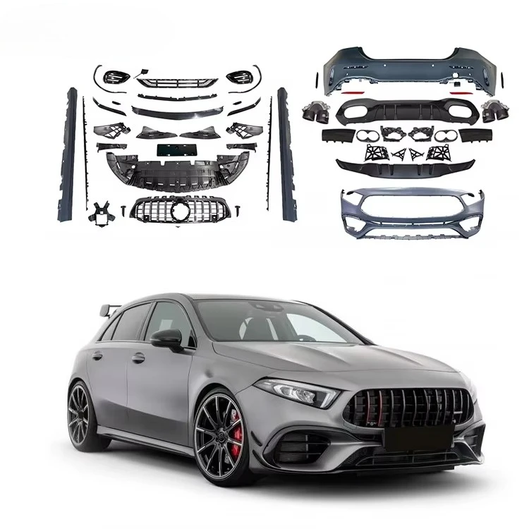 A45 front and rear car bumper body kit for A-Class W177 car accessories body parts
A45 front and rear car bumper body kit for A-Class W177 car accessories body parts