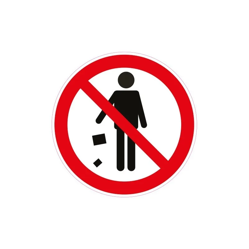 Warning Sign Waste Leave Lying Banned Dirt Warning Sticker-
Warning Sign Waste Leave Lying Banned Dirt Warning Sticker-