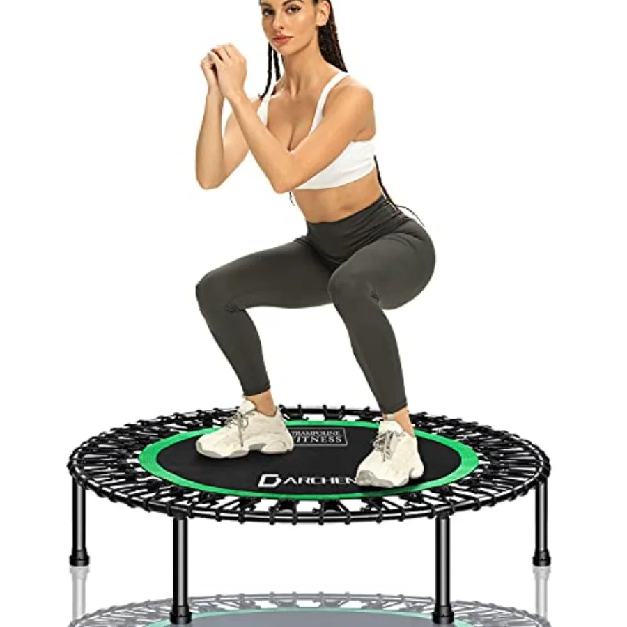 450 lbs Mini Trampoline for Adults Indoor Small Rebounder Exercise Trampoline for Workout Fitness with Quiet and Safely Cushion
450 lbs Mini Trampoline for Adults Indoor Small Rebounder Exercise Trampoline for Workout Fitness with Quiet and Safely Cushion