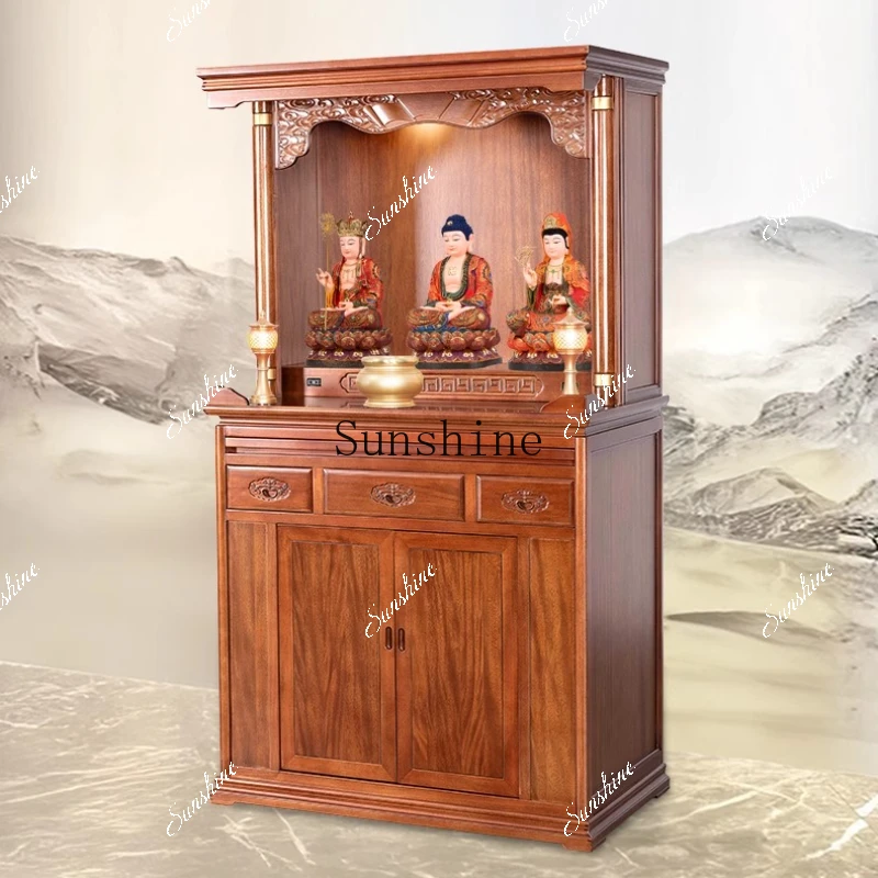 Solid wood Buddhist niche, new Chinese-style vertical cabinet, modern light luxury table, integrated altar
Solid wood Buddhist niche, new Chinese-style vertical cabinet, modern light luxury table, integrated altar