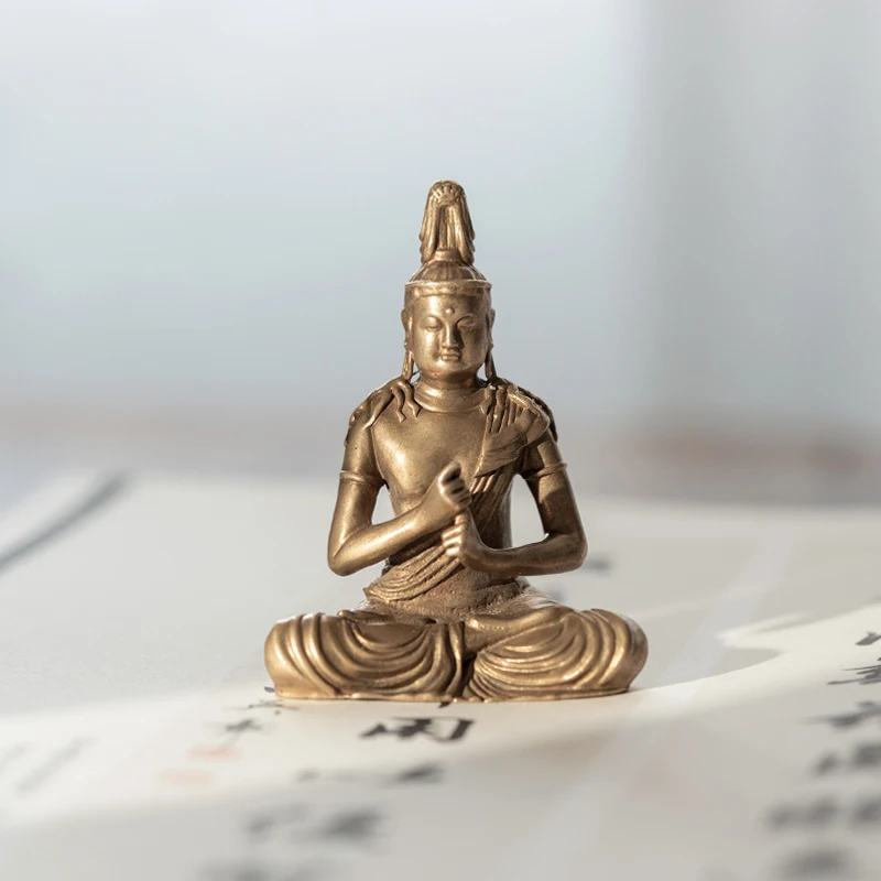 SIMPLE PRACTICE Mahavairocana Bodhisattva Buddha statue ornaments brass Piluchana Buddha decoration of Tea Space
SIMPLE PRACTICE Mahavairocana Bodhisattva Buddha statue ornaments brass Piluchana Buddha decoration of Tea Space