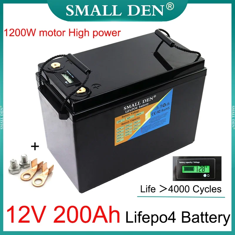 12V 200Ah LiFePO4 battery pack Built-in BMS For 12.8V E-boat Hovercraft Car starter inverter Solar Storage RV +14.6V 20A Charger
12V 200Ah LiFePO4 battery pack Built-in BMS For 12.8V E-boat Hovercraft Car starter inverter Solar Storage RV +14.6V 20A Charger