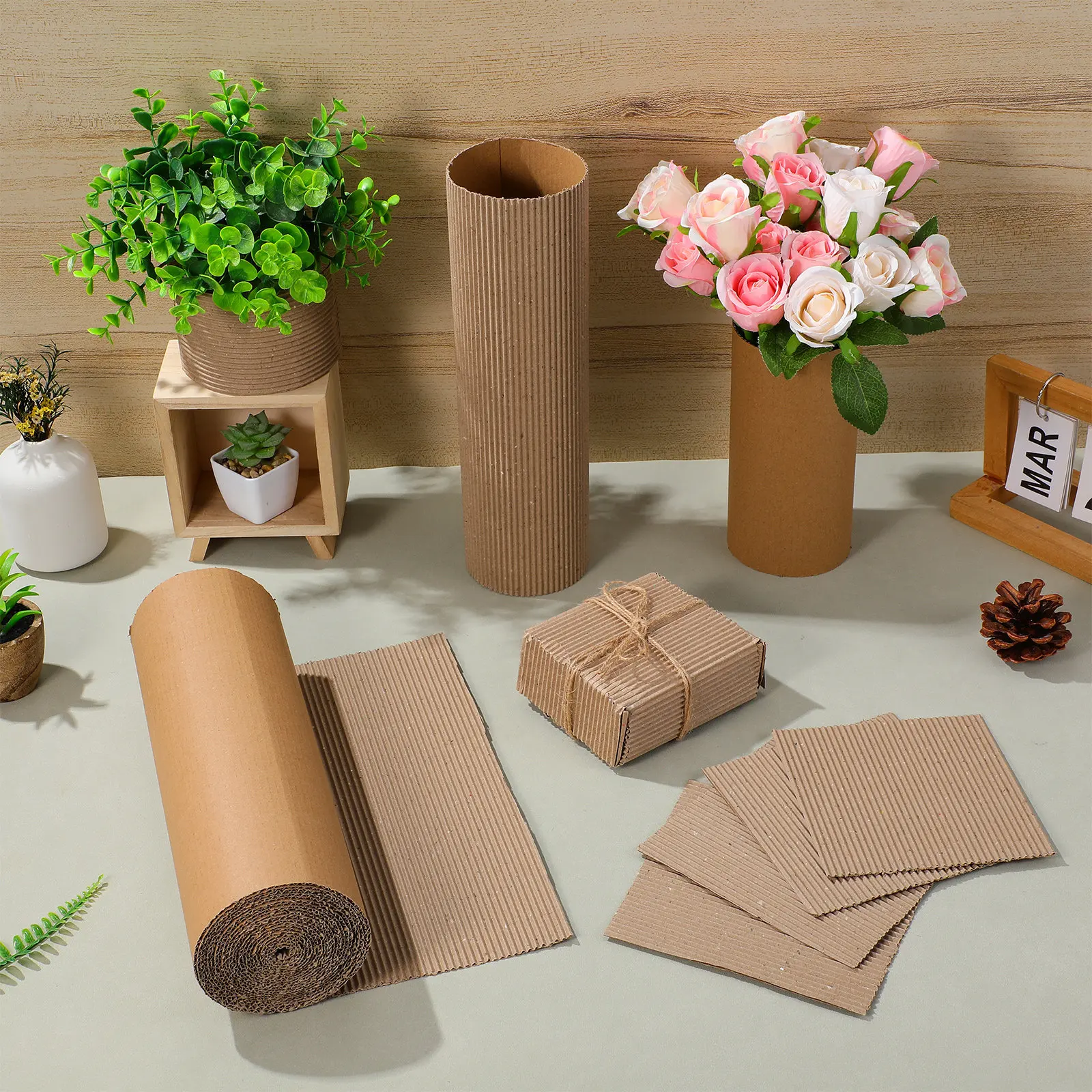 Kraft Corrugated Cardboard Roll for Crafting Projects Flat Cardboard Sheets DIY Packaging Mailing Inserts Wrapping Paper Supply
Kraft Corrugated Cardboard Roll for Crafting Projects Flat Cardboard Sheets DIY Packaging Mailing Inserts Wrapping Paper Supply