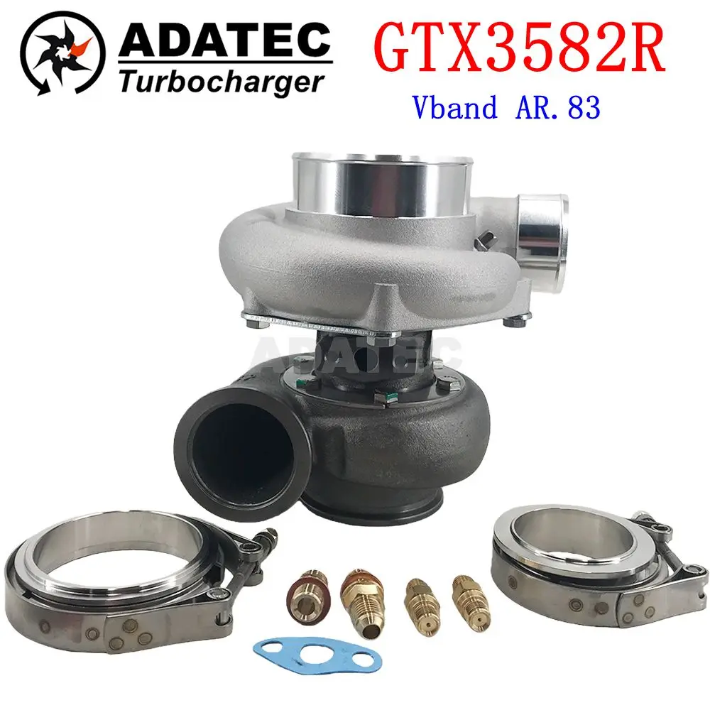GTX3582R Gen II Turbocharger Vband AR.83 Horsepower 450-900 Displacement 2.0L-4.5L Turbo Dual Ceramic Ball Bearing Billet wheel
GTX3582R Gen II Turbocharger Vband AR.83 Horsepower 450-900 Displacement 2.0L-4.5L Turbo Dual Ceramic Ball Bearing Billet wheel