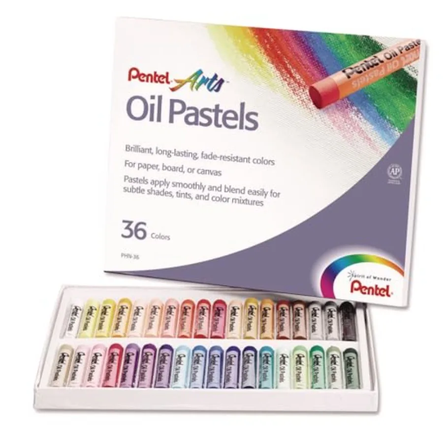 PHN36 Oil Pastel Set with Carrying Case, 36-Color Set, Assorted, 36/Set
PHN36 Oil Pastel Set with Carrying Case, 36-Color Set, Assorted, 36/Set