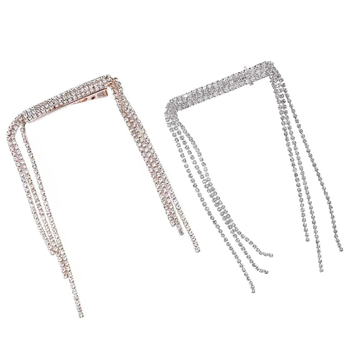 2Pcs Rhinestone Hair Clips Pearl Chain Barrettes for Women Wedding Bridal Accessories Beach Party
2Pcs Rhinestone Hair Clips Pearl Chain Barrettes for Women Wedding Bridal Accessories Beach Party