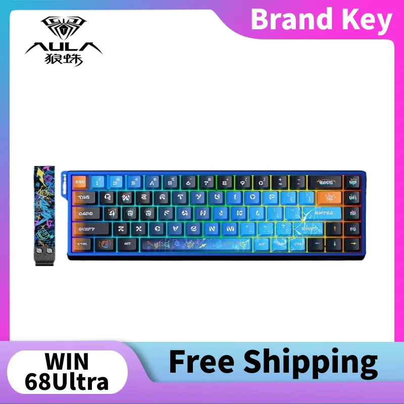 AULA WIN68HEUltra CNC Aluminum Lump 8K High Performance Magnetic Axis Keyboard Esports Games Low Latency FPS Mixable Shaft PC
AULA WIN68HEUltra CNC Aluminum Lump 8K High Performance Magnetic Axis Keyboard Esports Games Low Latency FPS Mixable Shaft PC