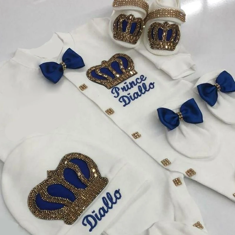 Personalized Name Gift Set Lilax Take Me Home Layette Newborn Baby Sets Rhinestone Crown 0-3 Months Boy Girl Jumpsuit Clothing
Personalized Name Gift Set Lilax Take Me Home Layette Newborn Baby Sets Rhinestone Crown 0-3 Months Boy Girl Jumpsuit Clothing