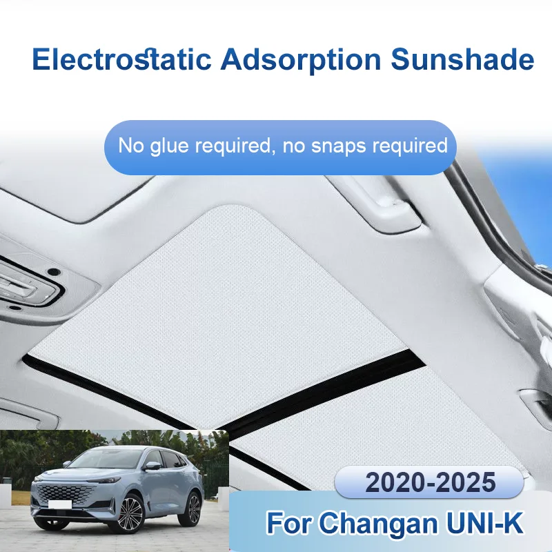 Car Sunroof Sunshades For Changan UNI-K UNI K 2020~2025 Shade Electrostatic Adsorption Roof Skylight Anti UV Curtain Accessories
Car Sunroof Sunshades For Changan UNI-K UNI K 2020~2025 Shade Electrostatic Adsorption Roof Skylight Anti UV Curtain Accessories