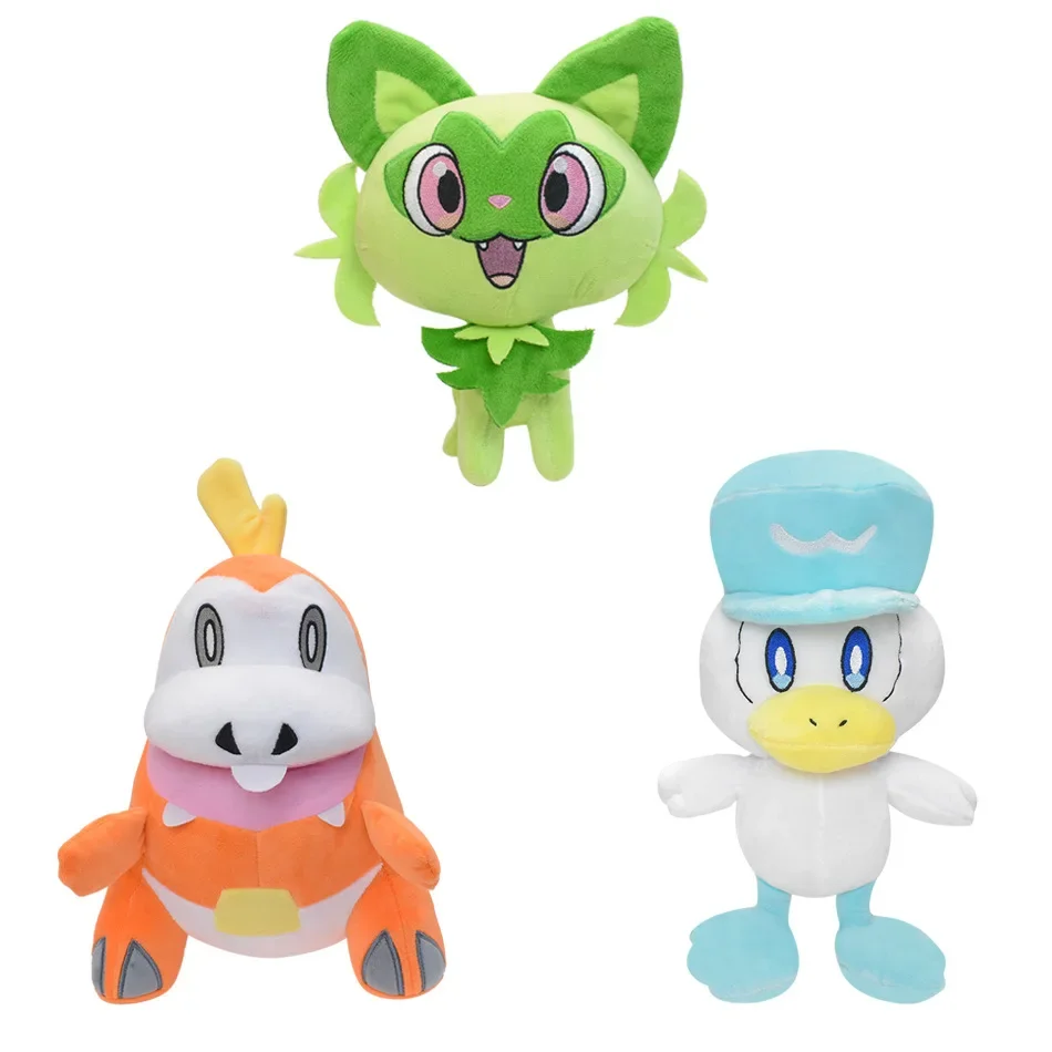Pokemon Sprigatito Quaxly Fuecoco Plush Dolls Pokémon Scarlet and Violet Anime Plushie Stuffed Toys Children's Birthday Gift
Pokemon Sprigatito Quaxly Fuecoco Plush Dolls Pokémon Scarlet and Violet Anime Plushie Stuffed Toys Children's Birthday Gift