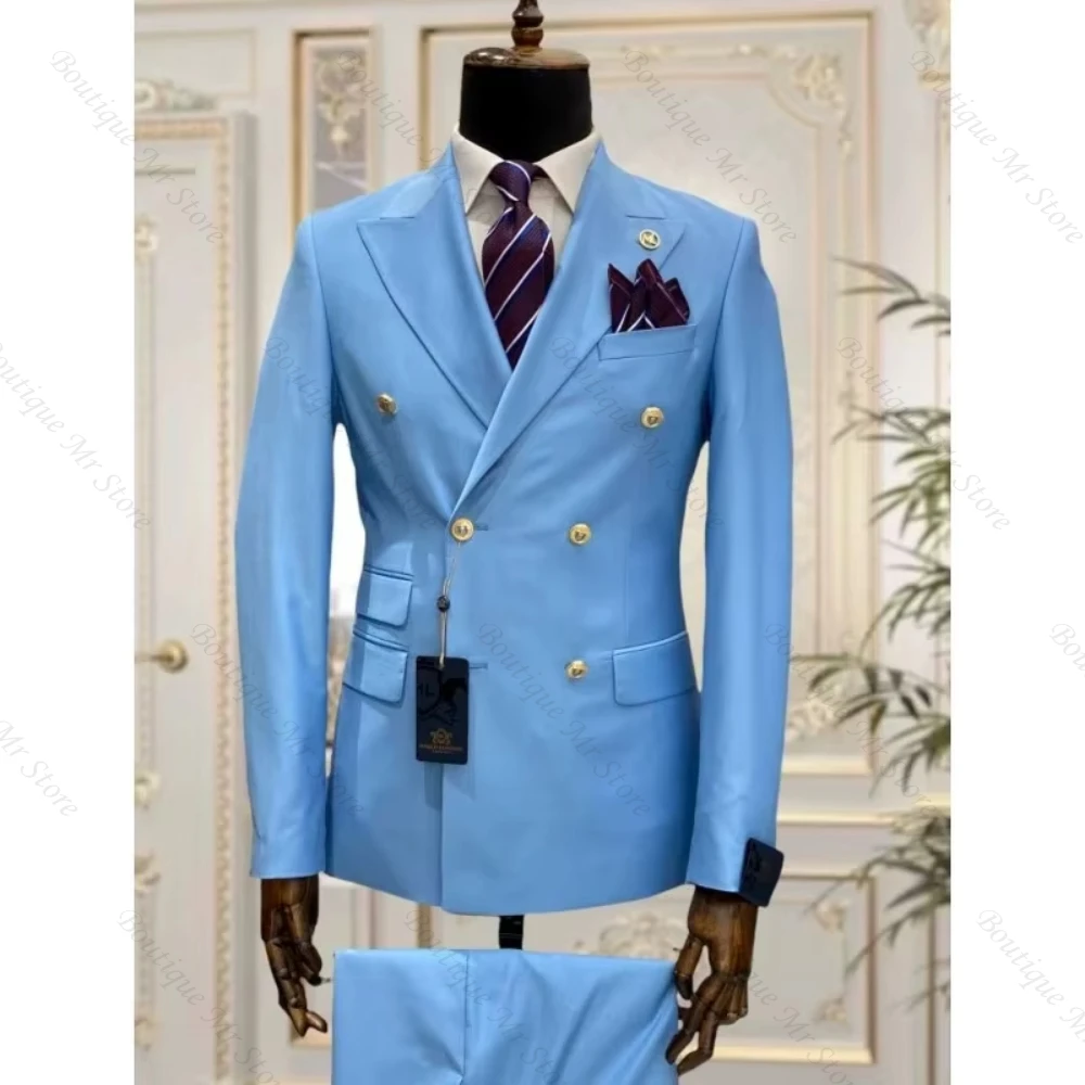 New Fashion Business Double Breasted Men Suits High End Wedding Prom Groom Custom 2 Pcs Slim Fit Blazer Jacket+Pants
New Fashion Business Double Breasted Men Suits High End Wedding Prom Groom Custom 2 Pcs Slim Fit Blazer Jacket+Pants