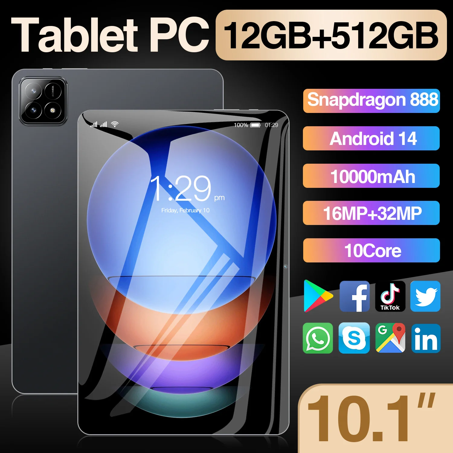 2024 Global Edition Pad 6s Tablet Android13 20000mAh HD Dual SIM Dual Standby GPS 5G High Performance Hot Sale XioaMI Tablet PCs
2024 Global Edition Pad 6s Tablet Android13 20000mAh HD Dual SIM Dual Standby GPS 5G High Performance Hot Sale XioaMI Tablet PCs