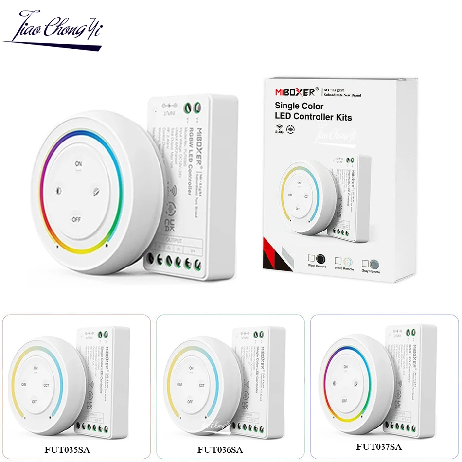 Miboxer DC12-24V FUT036SA 2.4G Sunrise Remote Control Rainbow Remote For Dual White/Single Color/RGB/RGBW/RGB+CCT LED Strip
Miboxer DC12-24V FUT036SA 2.4G Sunrise Remote Control Rainbow Remote For Dual White/Single Color/RGB/RGBW/RGB+CCT LED Strip