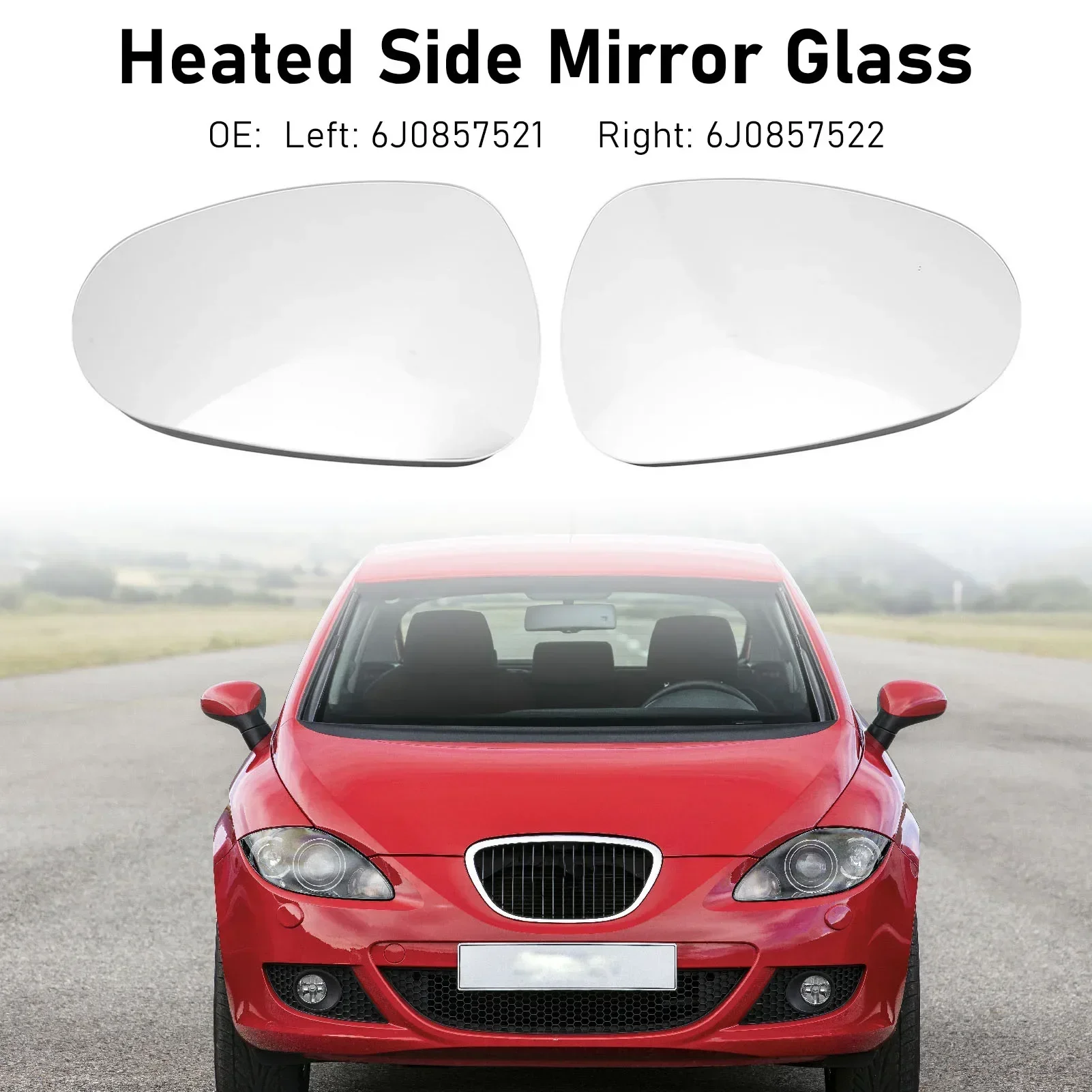 1 пара боковых зеркал, стекло с подогревом для зеркала заднего вида 6J0857521 6J0857522 для Seat Leon Mk2 Pre-facelift 2005-2009
1 пара боковых зеркал, стекло с подогревом для зеркала заднего вида 6J0857521 6J0857522 для Seat Leon Mk2 Pre-facelift 2005-2009