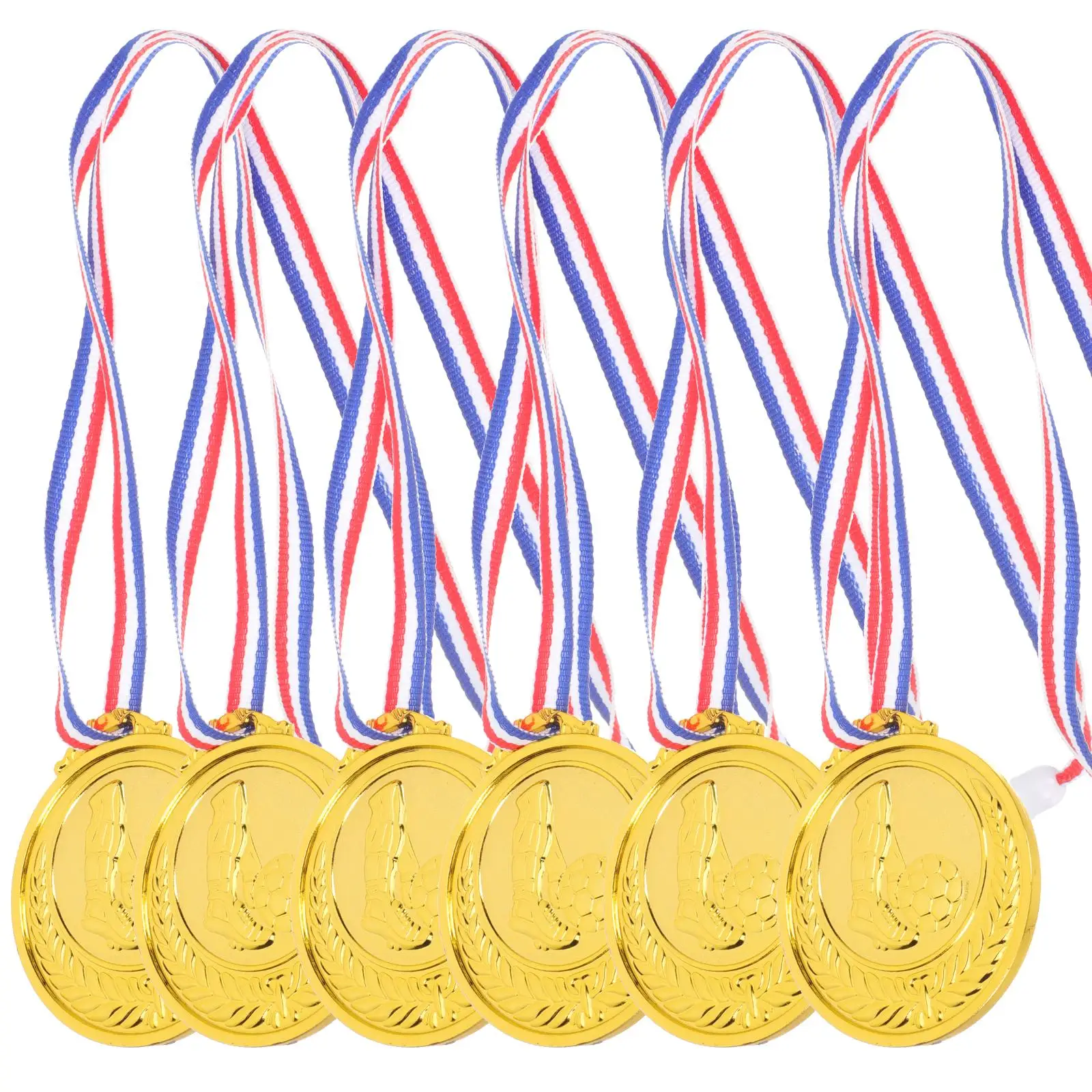 6 Pcs Medals Bronze Sports Toy Football Child Award Accessories Portable Children Plastic Medal Decorative
6 Pcs Medals Bronze Sports Toy Football Child Award Accessories Portable Children Plastic Medal Decorative