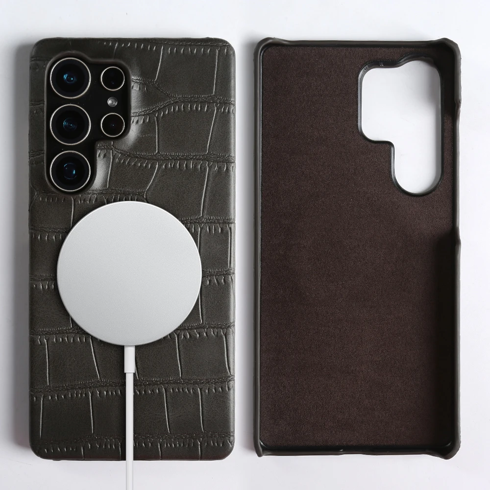 Luxury Leather Magnetic Phone Case for Samsung Galaxy S26 S25 S24 Ultra S23 S22 S21 Plus S20 FE Note 20ultra for Magsafe Cover
Luxury Leather Magnetic Phone Case for Samsung Galaxy S26 S25 S24 Ultra S23 S22 S21 Plus S20 FE Note 20ultra for Magsafe Cover