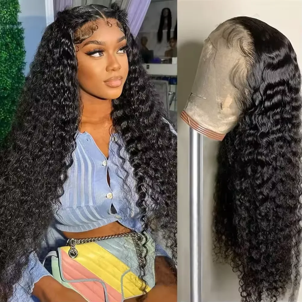 13X4 40Inch Curly Lace Front Wig Human Hair 13x6 Deep Wave Lace Front Wigs Human Hair 250 Density For Black Women Preplucked
13X4 40Inch Curly Lace Front Wig Human Hair 13x6 Deep Wave Lace Front Wigs Human Hair 250 Density For Black Women Preplucked