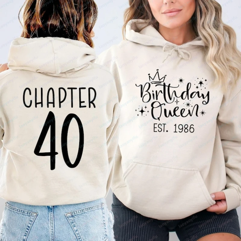 Birthday Queen Est 1986 Sweatshirt 40th Custom Birthday Queen Hoodie for Women Winter Clothes Women Oversized Hoodie Sweatshirt
Birthday Queen Est 1986 Sweatshirt 40th Custom Birthday Queen Hoodie for Women Winter Clothes Women Oversized Hoodie Sweatshirt