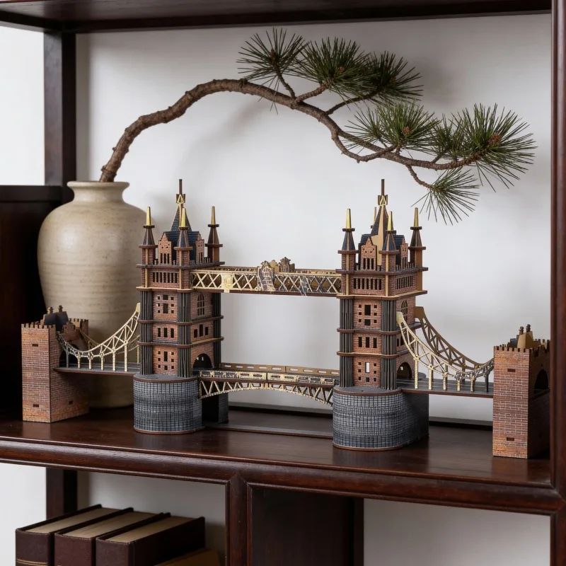 3D Wooden Puzzle London Tower Bridge Model Kit, DIY Handmade Building Toy, Educational Desktop Decor & Creative Gift for Kids
3D Wooden Puzzle London Tower Bridge Model Kit, DIY Handmade Building Toy, Educational Desktop Decor & Creative Gift for Kids