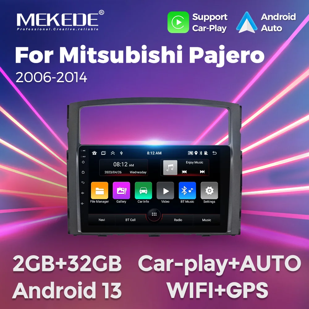 MEKEDE Car DVD GPS Multimedia Stereo for MITSUBISHI PAJERO V97 2006 2007 2008 2009 - 2014 2Din Carplay Auto Video Audio Player
MEKEDE Car DVD GPS Multimedia Stereo for MITSUBISHI PAJERO V97 2006 2007 2008 2009 - 2014 2Din Carplay Auto Video Audio Player