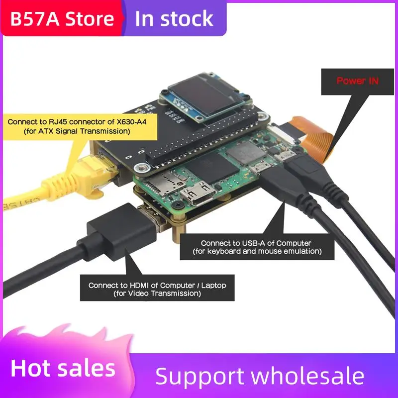 B57A Pikvm-A4 для Raspberry PI Zero 2 Вт, пульт дистанционного управления для управления и обслуживания сервера Overip-совместимого CSI
B57A Pikvm-A4 для Raspberry PI Zero 2 Вт, пульт дистанционного управления для управления и обслуживания сервера Overip-совместимого CSI