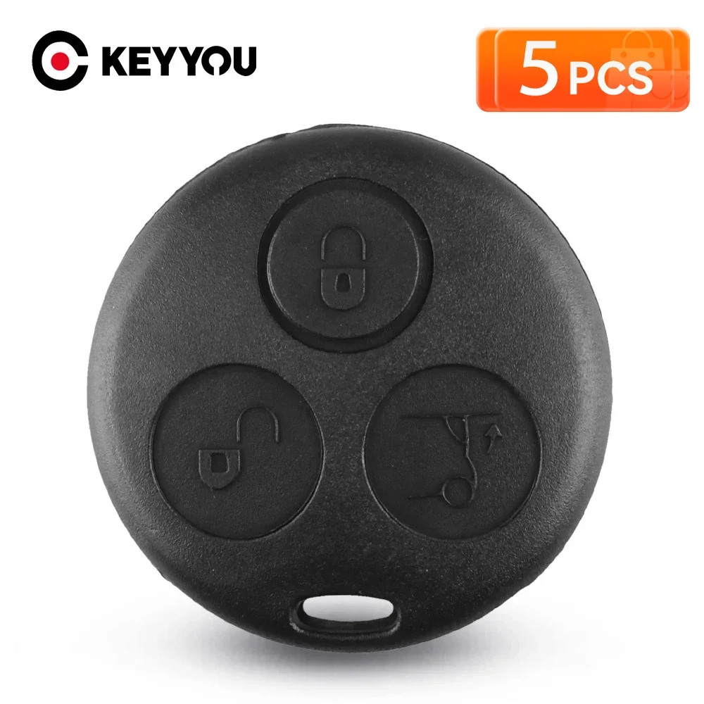 KEYYOU 5Pcs 3 Buttons Remote Car Key Shell For Mercedes Benz Smart Fortwo 450 Forfour Roadster Chiave No Blade Key Shell Case
KEYYOU 5Pcs 3 Buttons Remote Car Key Shell For Mercedes Benz Smart Fortwo 450 Forfour Roadster Chiave No Blade Key Shell Case