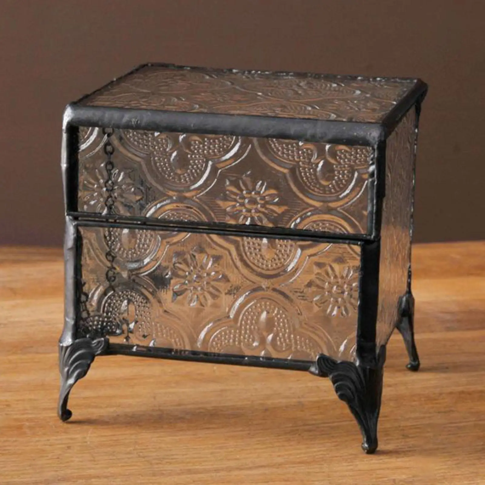 Glass Jewelry Box Jewelry Lidded Box 3.35''x2.95''x3.15'' Home Decor Keepsake Box for Chains Bracelets Necklaces Earrings Rings
Glass Jewelry Box Jewelry Lidded Box 3.35''x2.95''x3.15'' Home Decor Keepsake Box for Chains Bracelets Necklaces Earrings Rings
