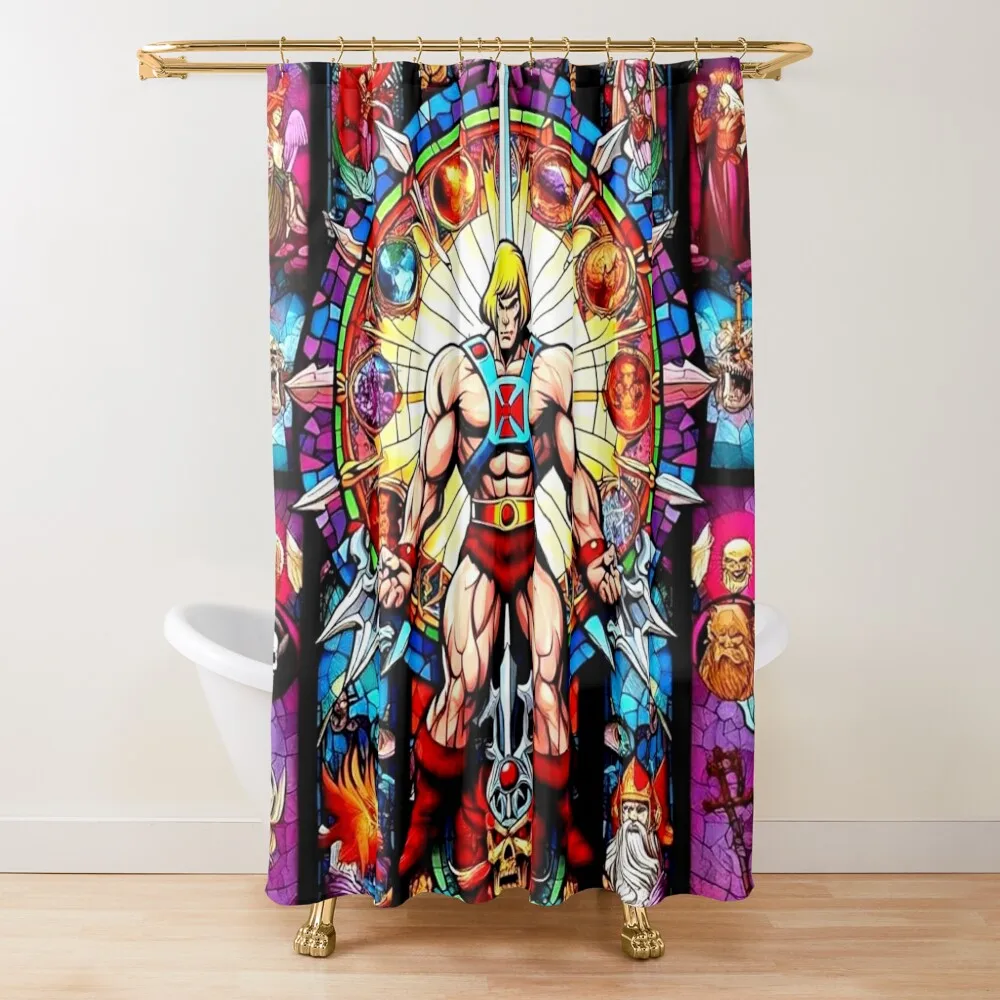 He-man Shower Curtain Window Bathroom Shower Set Shower Set Funny Curtain 
He-man Shower Curtain Window Bathroom Shower Set Shower Set Funny Curtain