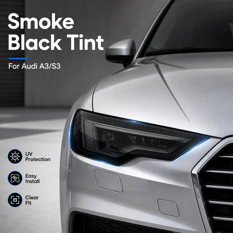 Headlight Tint Film For Audi A3 S3, Smoke Black Light Control, Easy Installation Car Accessories, Replacement Parts
Headlight Tint Film For Audi A3 S3, Smoke Black Light Control, Easy Installation Car Accessories, Replacement Parts