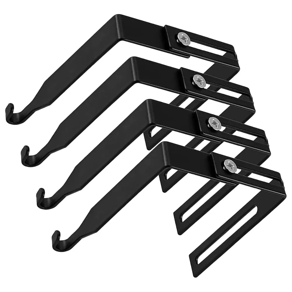 4pcs Metal Hooks 37-55mm Adjustable Iron Black Hanging Rack Wardrobe Storage Cubicle Coats Home Hook Partition Hanger Door
4pcs Metal Hooks 37-55mm Adjustable Iron Black Hanging Rack Wardrobe Storage Cubicle Coats Home Hook Partition Hanger Door