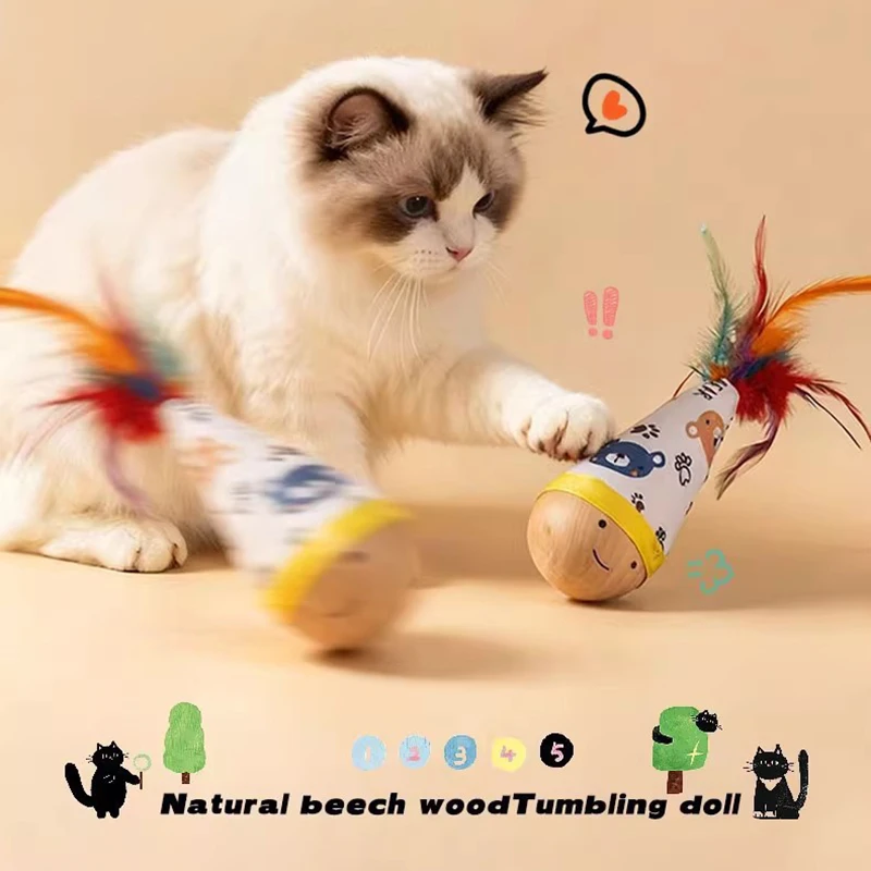 Cat Interactive Toys Funny Feather Kitten Teaser Indoor Play Automatic Toy Gift Cat Feather Toy Kitten Wobble Ball Indoor Play
Cat Interactive Toys Funny Feather Kitten Teaser Indoor Play Automatic Toy Gift Cat Feather Toy Kitten Wobble Ball Indoor Play