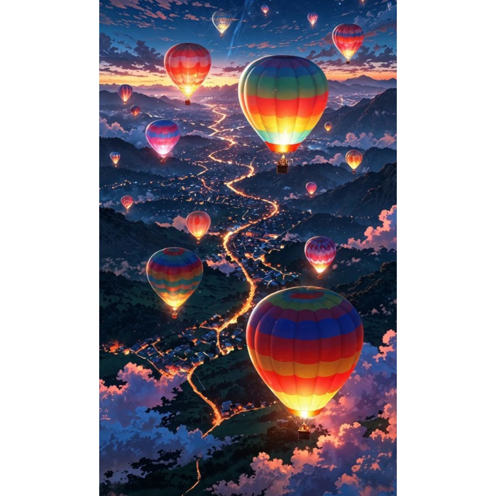 Hot Air Balloons Night Landscape 500/1000/1200/2000 PCS Jigsaw Puzzles Family Activity Games for Bedroom Gameroom Home Decor
Hot Air Balloons Night Landscape 500/1000/1200/2000 PCS Jigsaw Puzzles Family Activity Games for Bedroom Gameroom Home Decor