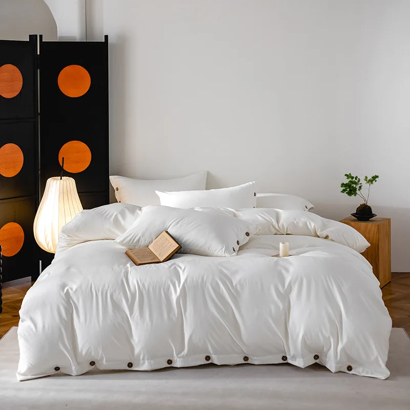 Cross-border Home Leisure Button-style Texture Jacquard Cotton Hotel Home 4pcs Bedding Set
Cross-border Home Leisure Button-style Texture Jacquard Cotton Hotel Home 4pcs Bedding Set
