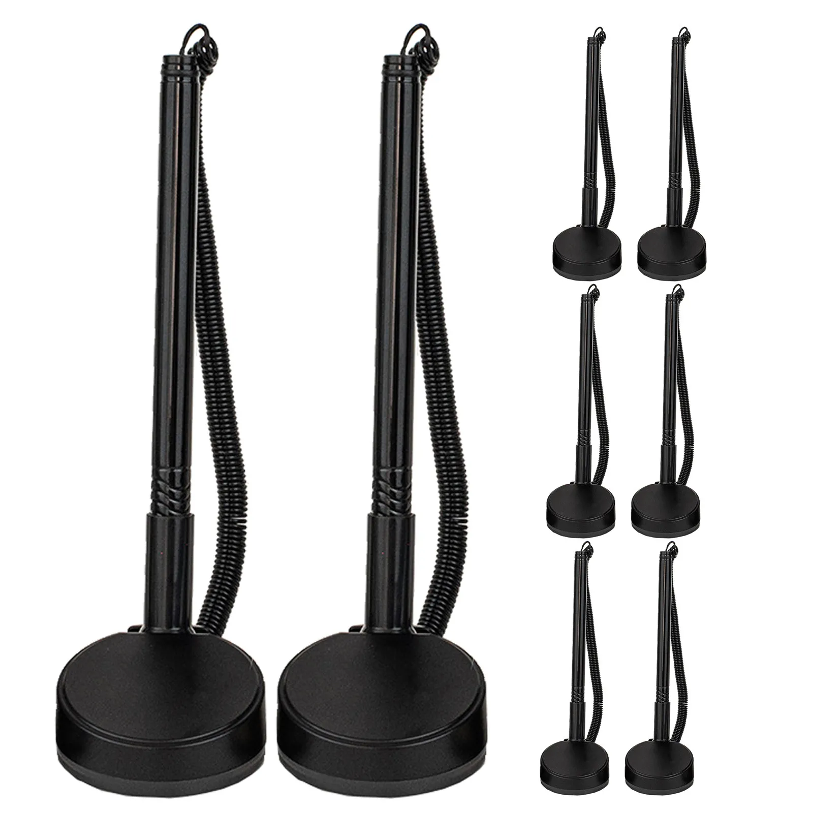 8Pcs Professional Black Security Counter Pen Desktop Holder Ballpoint for Bank Counter Reception Desk Guest Sign-in Office
8Pcs Professional Black Security Counter Pen Desktop Holder Ballpoint for Bank Counter Reception Desk Guest Sign-in Office