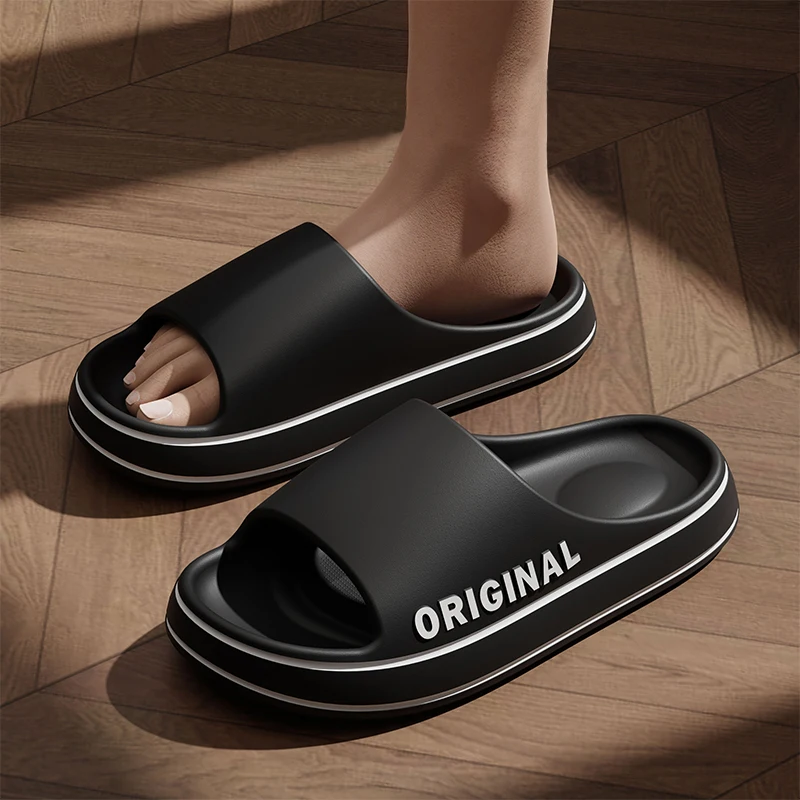 Women Men fashion Letter Slippers Summer Beach party Slides Solid Color Thick Sole Indoor Bathroom Anti Slip Couple Shoes Sandal
Women Men fashion Letter Slippers Summer Beach party Slides Solid Color Thick Sole Indoor Bathroom Anti Slip Couple Shoes Sandal